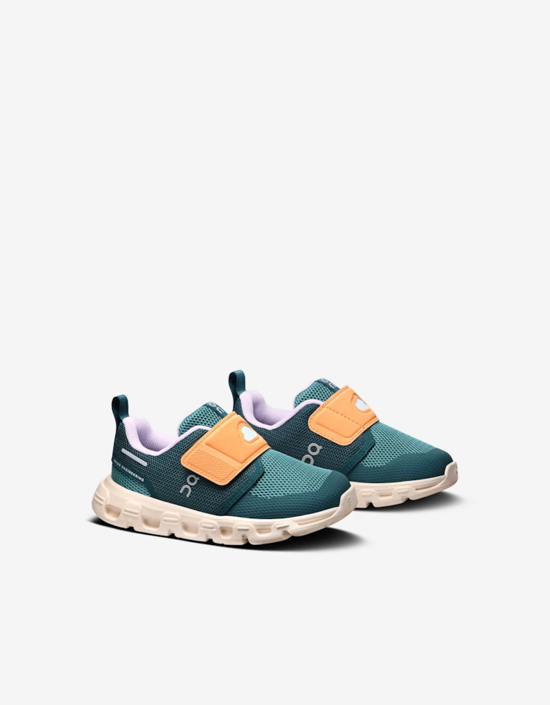 On Running Kids Cloud Dash Trainers in Green