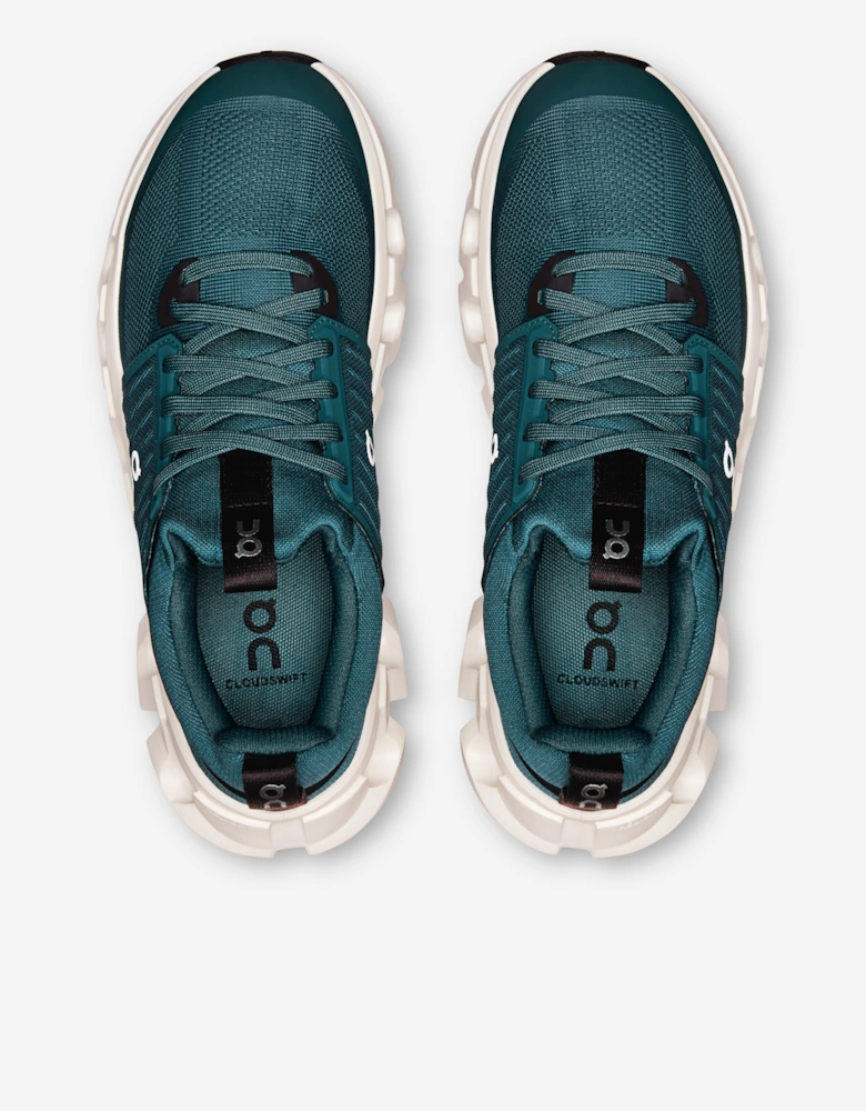 On Running Kids Cloudswift Trainers in Green
