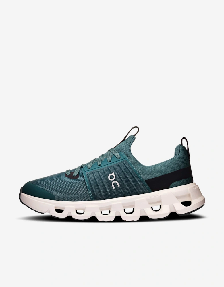On Running Kids Cloudswift Trainers in Green