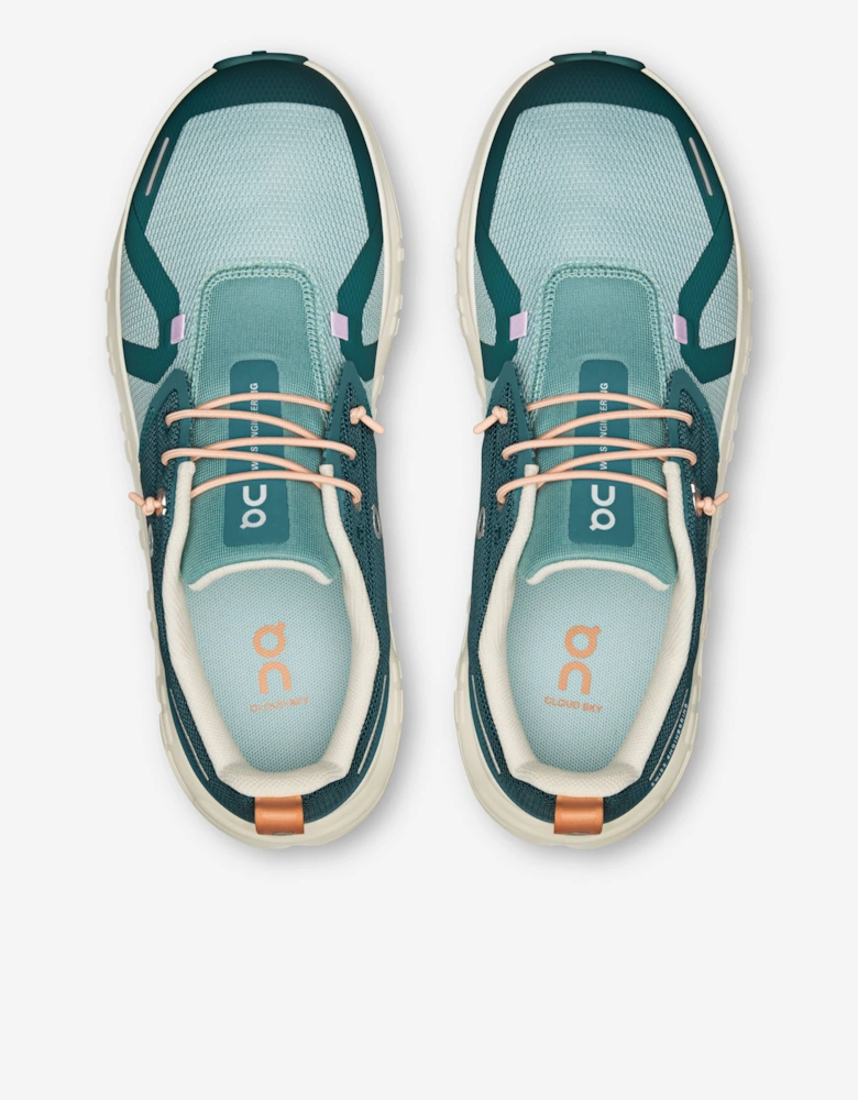 On Running Kids Cloud Sky 2 Trainers in Green