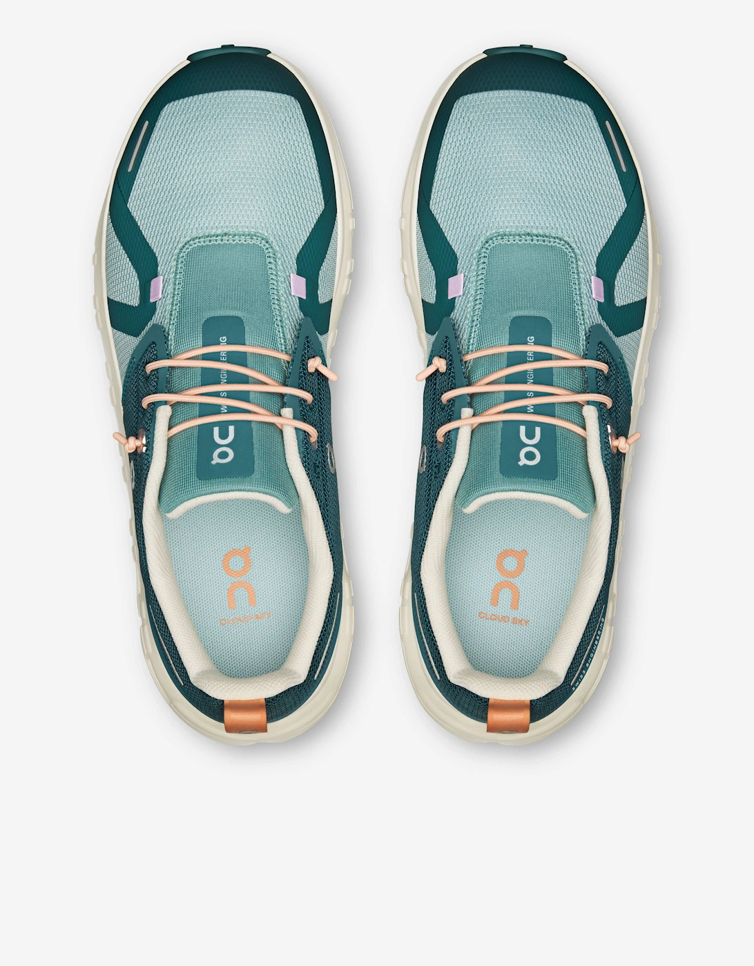 On Running Kids Cloud Sky 2 Trainers in Green