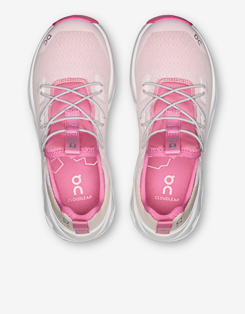 On Running Girls Cloudleap Trainers in Pink