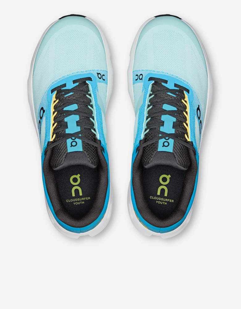 On Running Kids Cloudsurfer Trainers in Blue