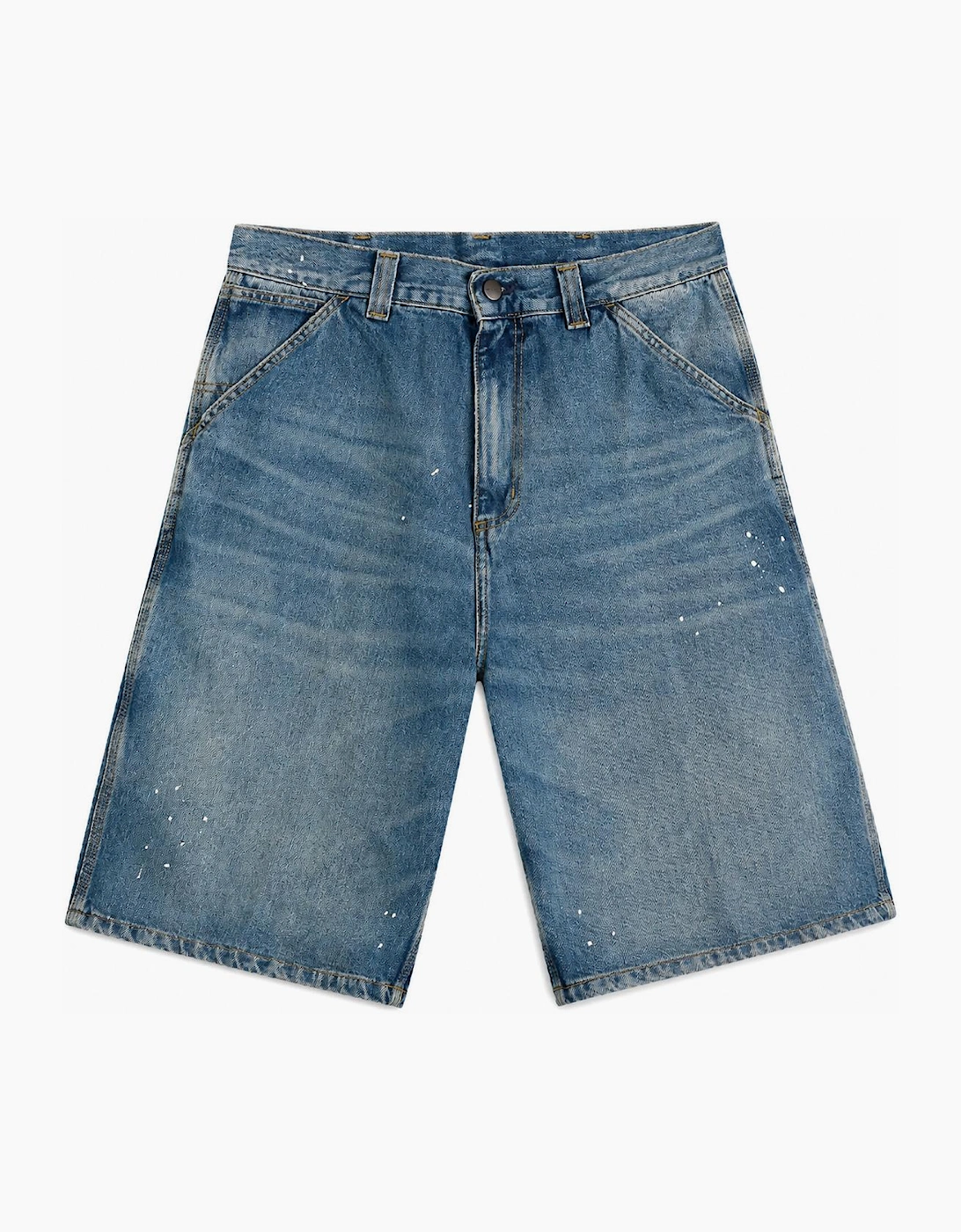 Carhartt WIP Men's Carhartt WIP Denim OG Single Knee Short Blue Destroy Wash Splatter