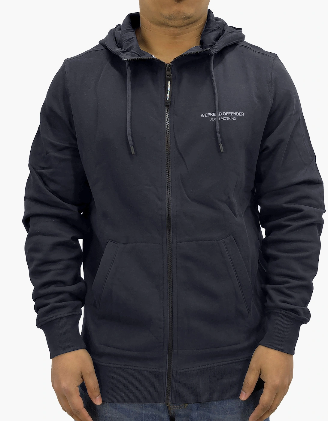 Weekend Offender Mens Full Zip Hoodie, 2 of 1