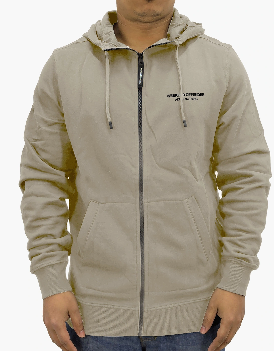 Weekend Offender Mens Full Zip Hoodie, 2 of 1