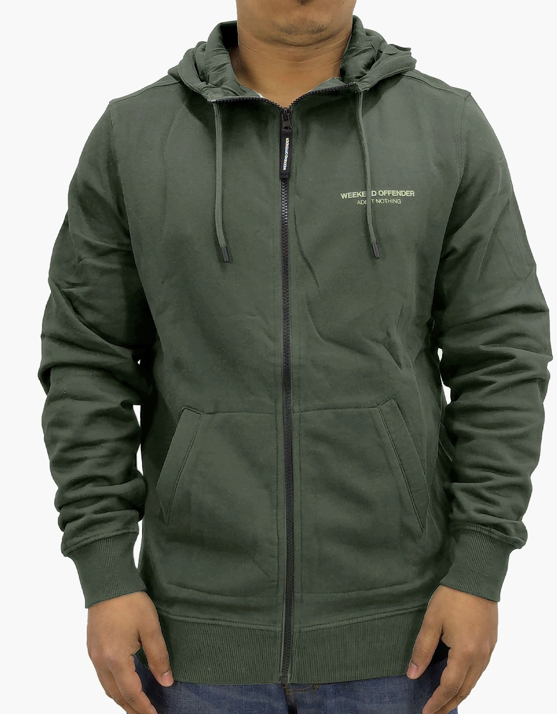Weekend Offender Mens Full Zip Hoodie, 2 of 1