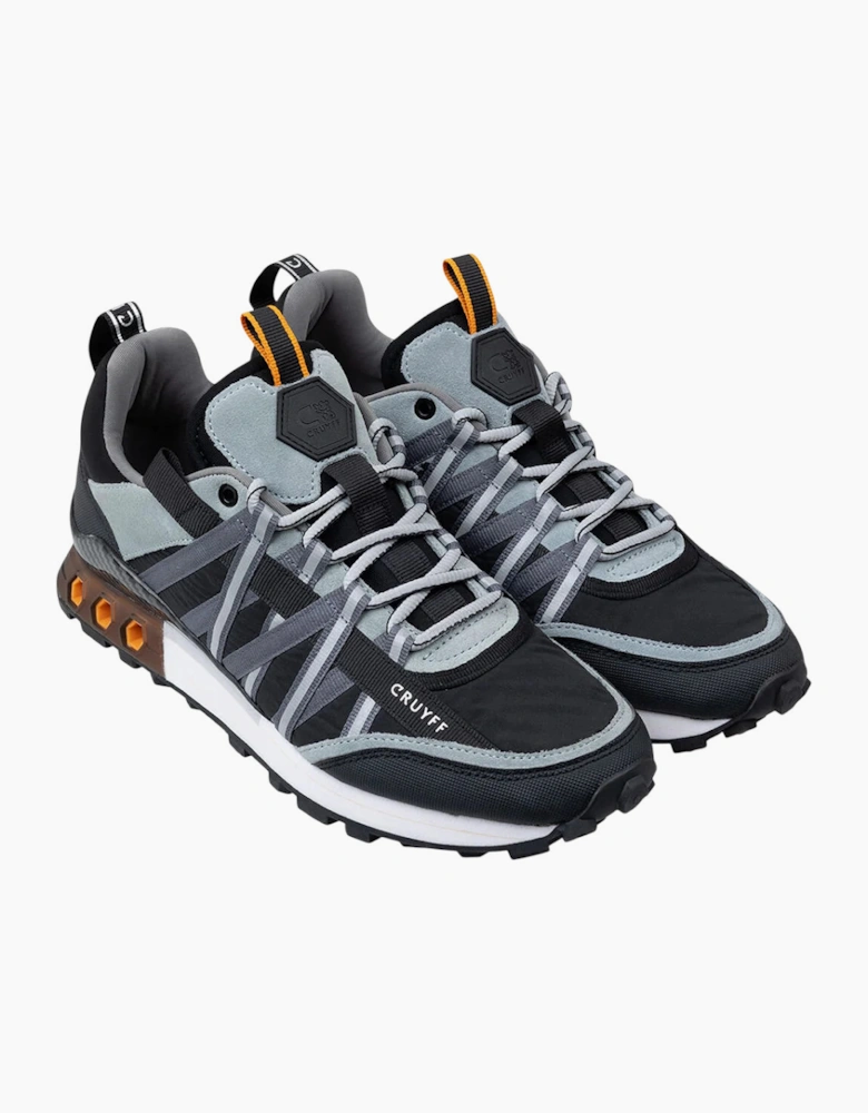 CRUYFF Mens Trainers Fearia Hex-Tech Lace Up grey black UK Size