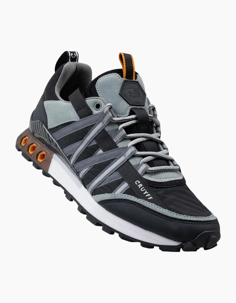 CRUYFF Mens Trainers Fearia Hex-Tech Lace Up grey black UK Size