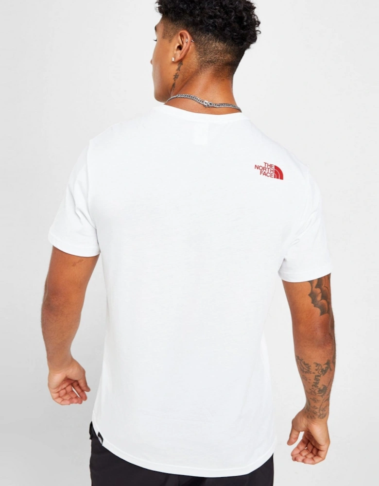 The North Face Mens SS Fine Box T-Shirt in White