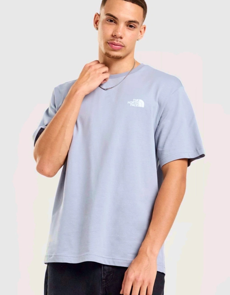 The North Face Mens Globe Reload Relaxed Crew Neck T-Shirt in Cool Grey