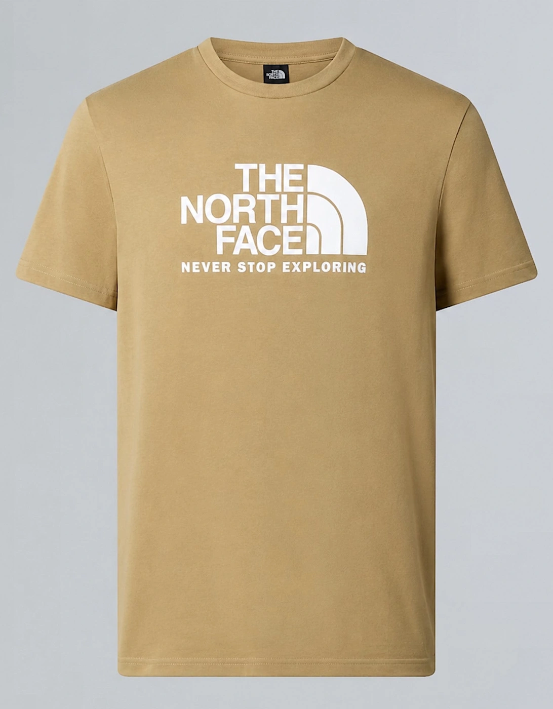 The North Face Mens M New Peak SS T-shirt in Khaki Stone