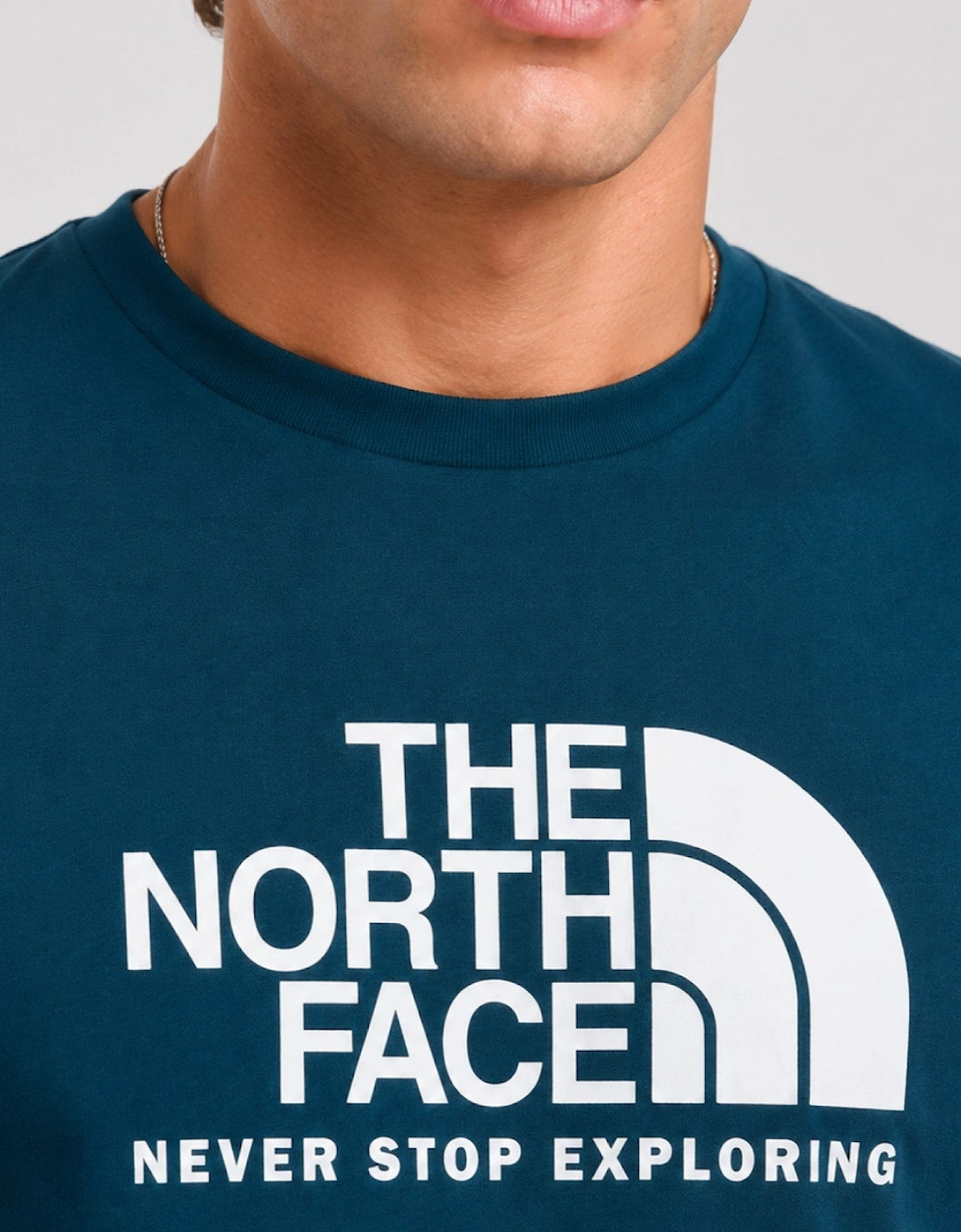The North Face Mens M New Peak SS T-shirt in Midnight Petrol