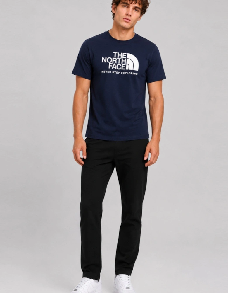 The North Face Mens M New Peak SS T-shirt in Summit Navy