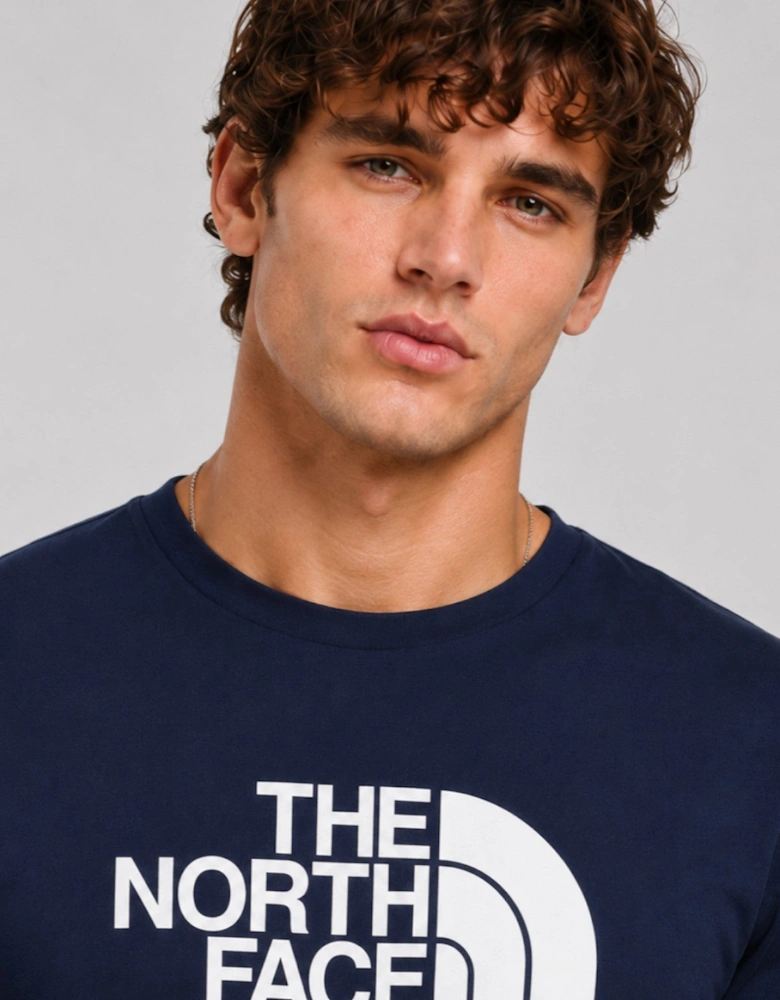 The North Face Mens M New Peak SS T-shirt in Summit Navy