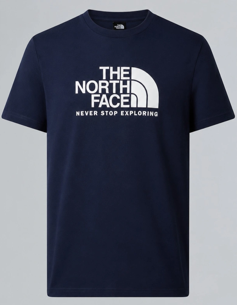 The North Face Mens M New Peak SS T-shirt in Summit Navy