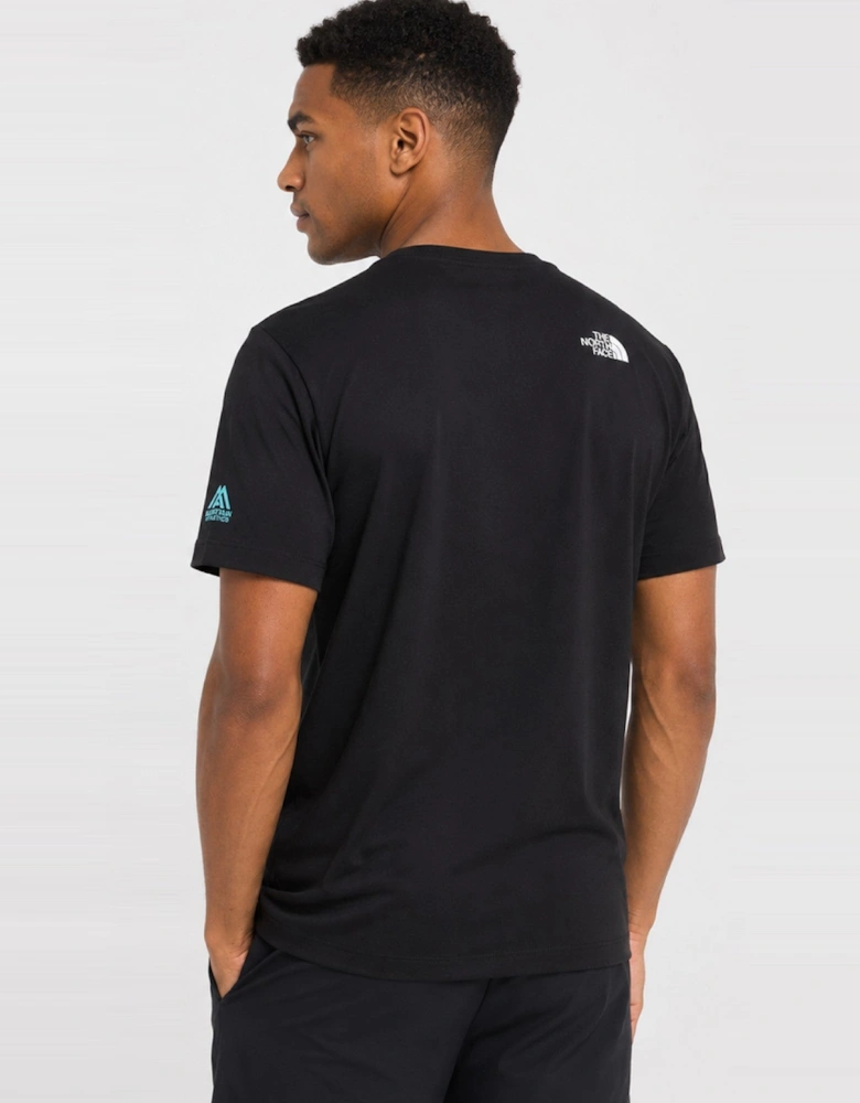 The North Face Mens Mountain Athletics T-Shirt in Black