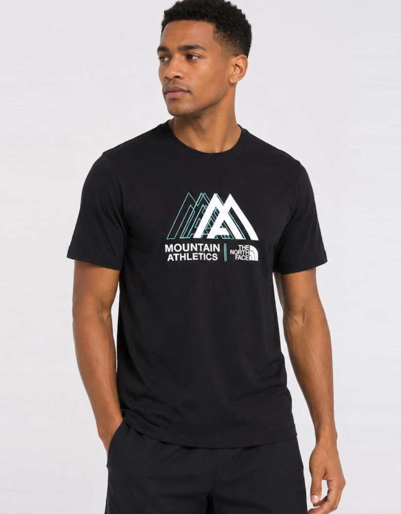 The North Face Mens Mountain Athletics T-Shirt in Black