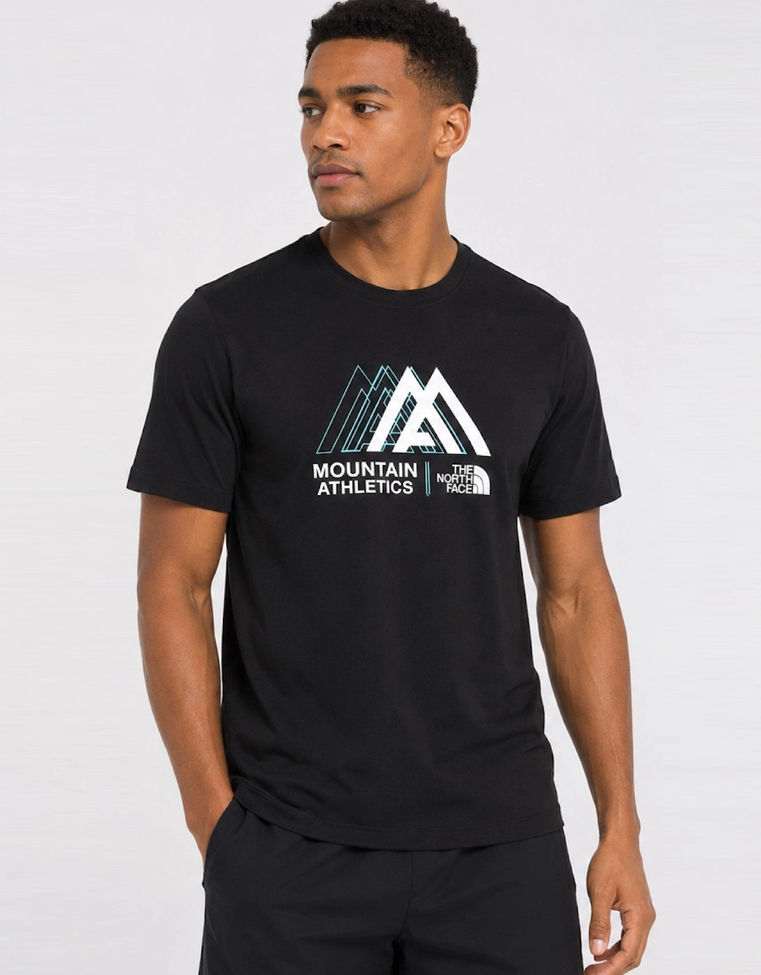 The North Face Mens Mountain Athletics T-Shirt in Black