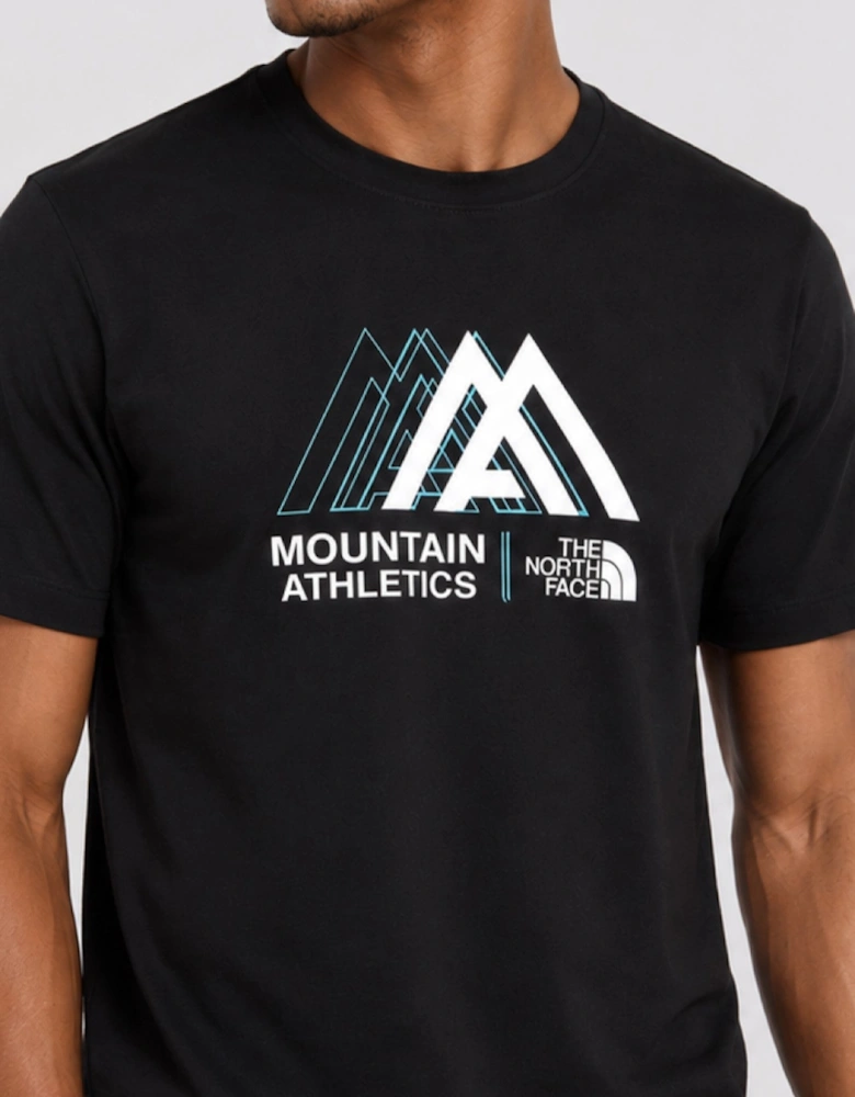 The North Face Mens Mountain Athletics T-Shirt in Black