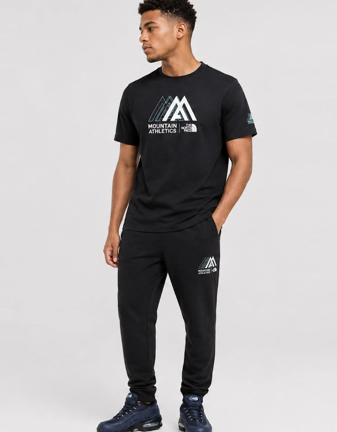 The North Face Mens Mountain Athletics T-Shirt in Black