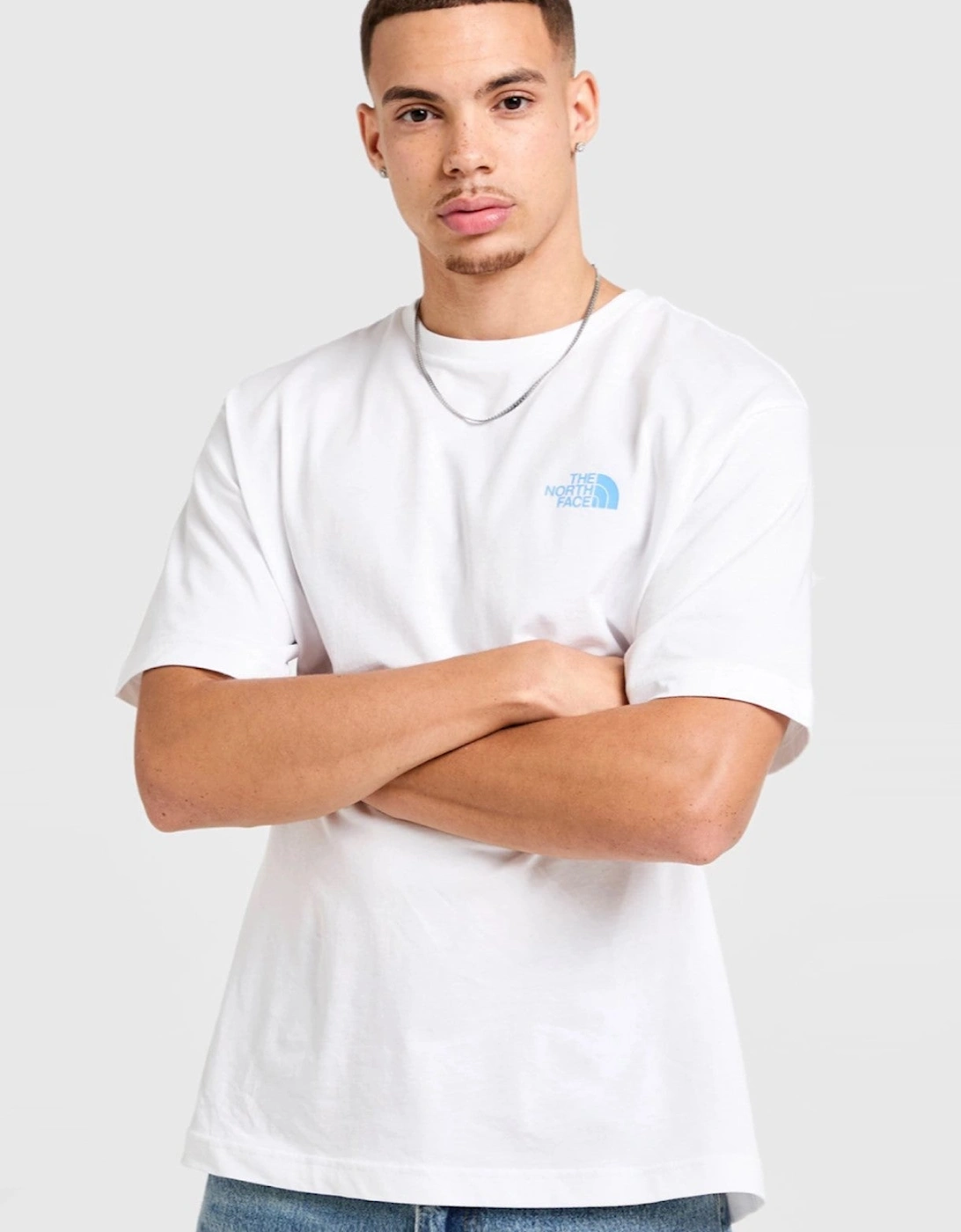 The North Face Mens Globe Reload Relaxed Crew Neck T-Shirt in White