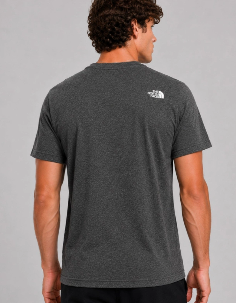 The North Face Mens M New Peak SS T-shirt in Grey