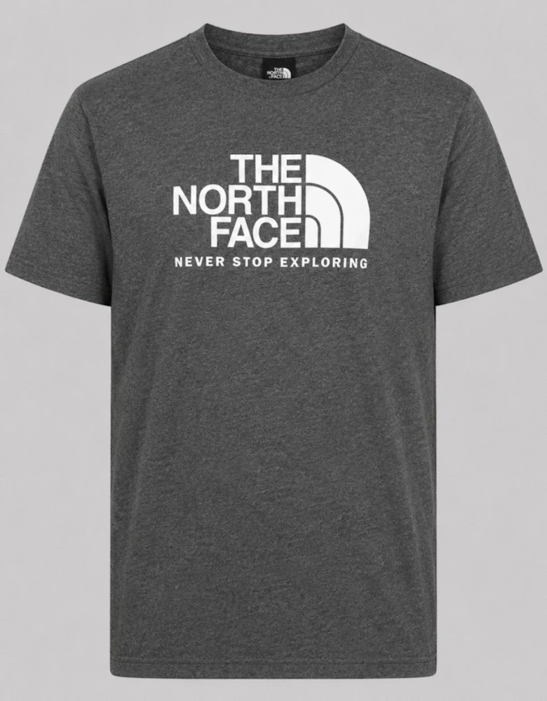 The North Face Mens M New Peak SS T-shirt in Grey
