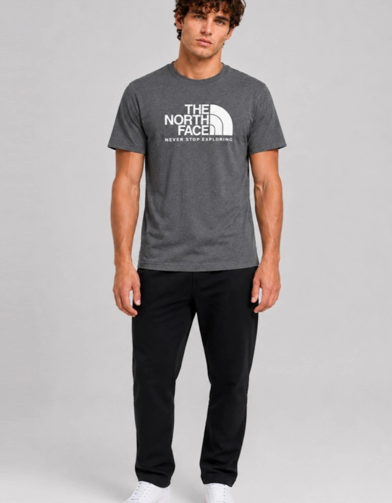 The North Face Mens M New Peak SS T-shirt in Grey