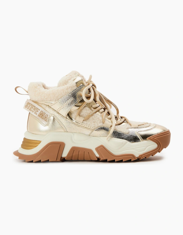 Kaboom Metallic Lace-Up Lug Sole Boots