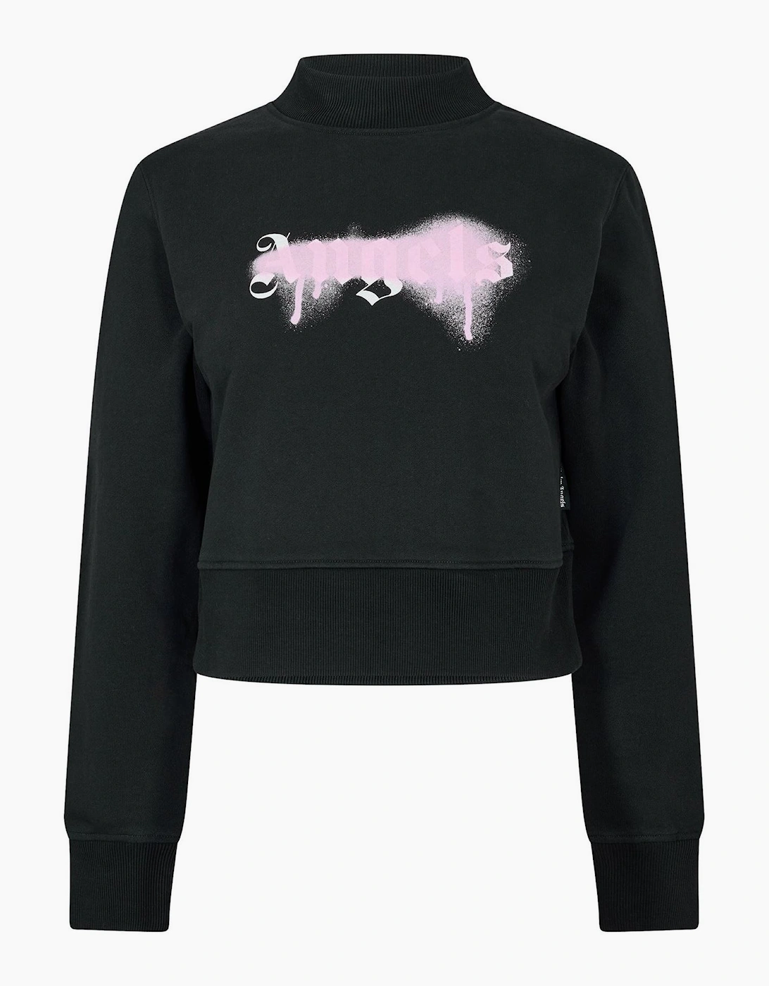 Palm Angels Women's Black/Multi Crew Sweatshirt - Size 14