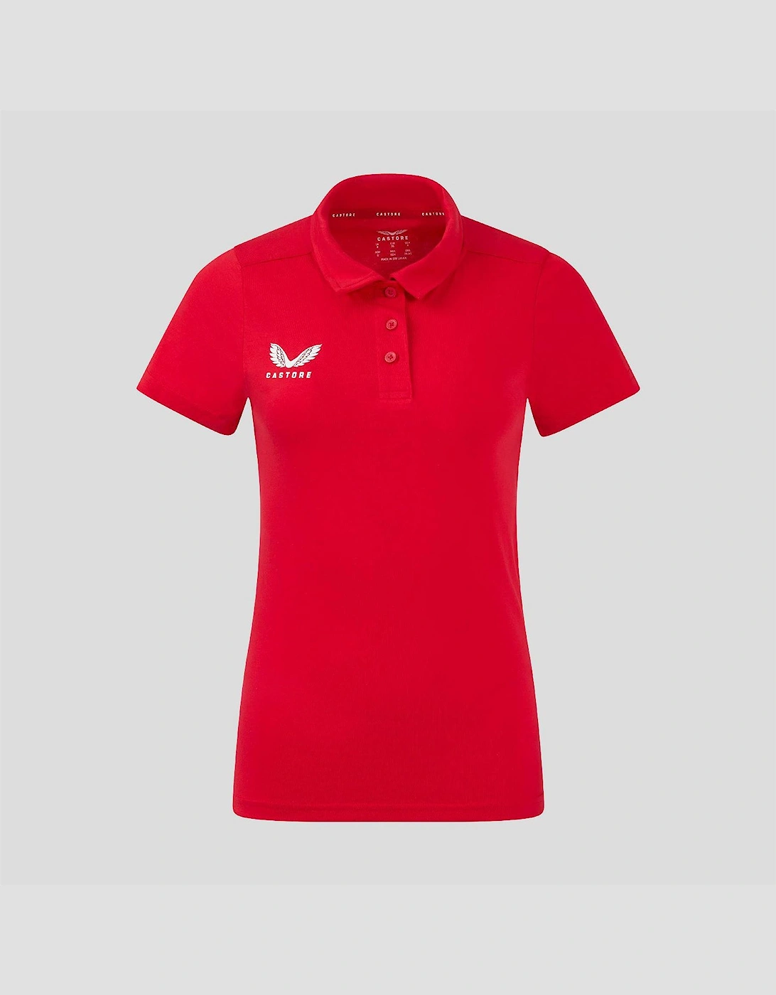 Castore Castore Women's Women's Short Sleeve Polo Shirt - Red
