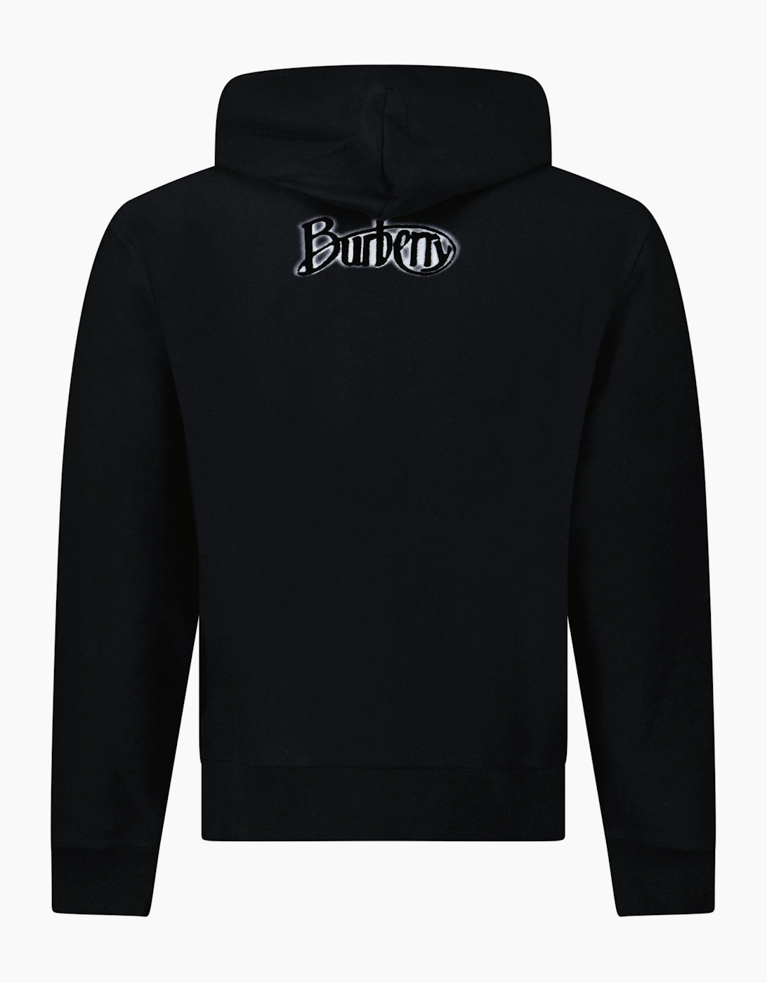 Burberry Archive Rear Felt Logo Hoodie in Black, 4 of 3