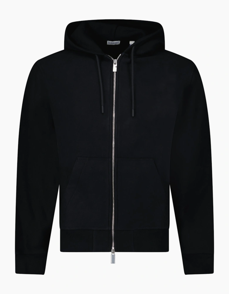 Burberry Archive Rear Felt Logo Hoodie in Black
