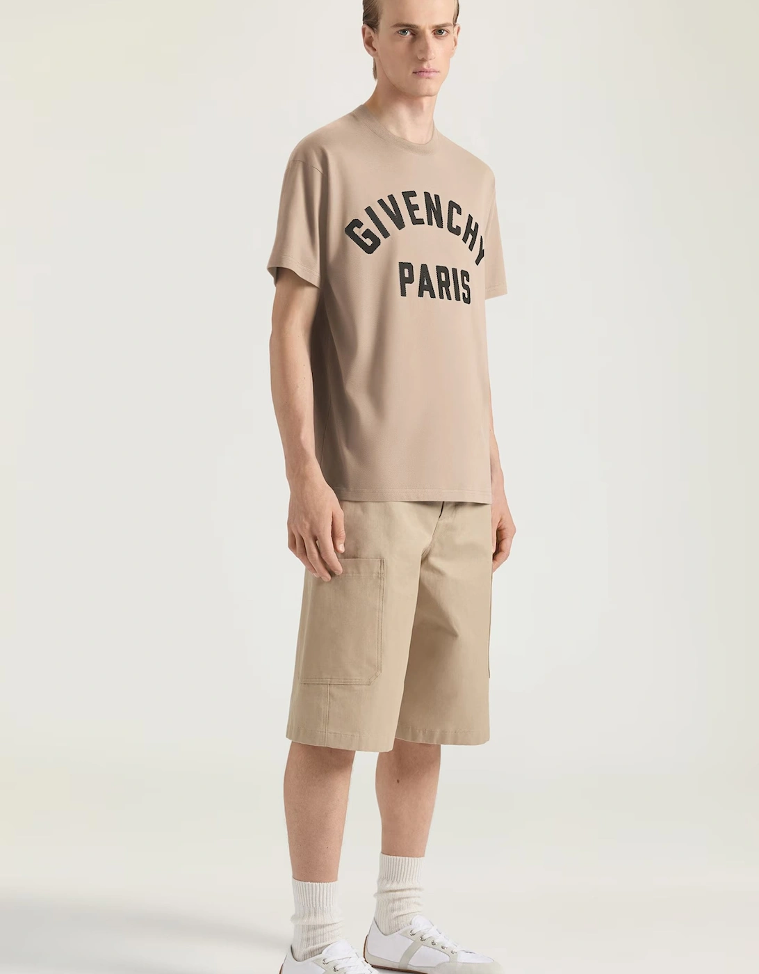 Embroidery Givenchy T-Shirt Beige