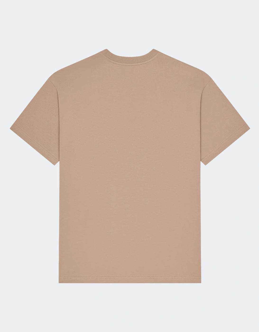Branded Cotton T Shirt Beige