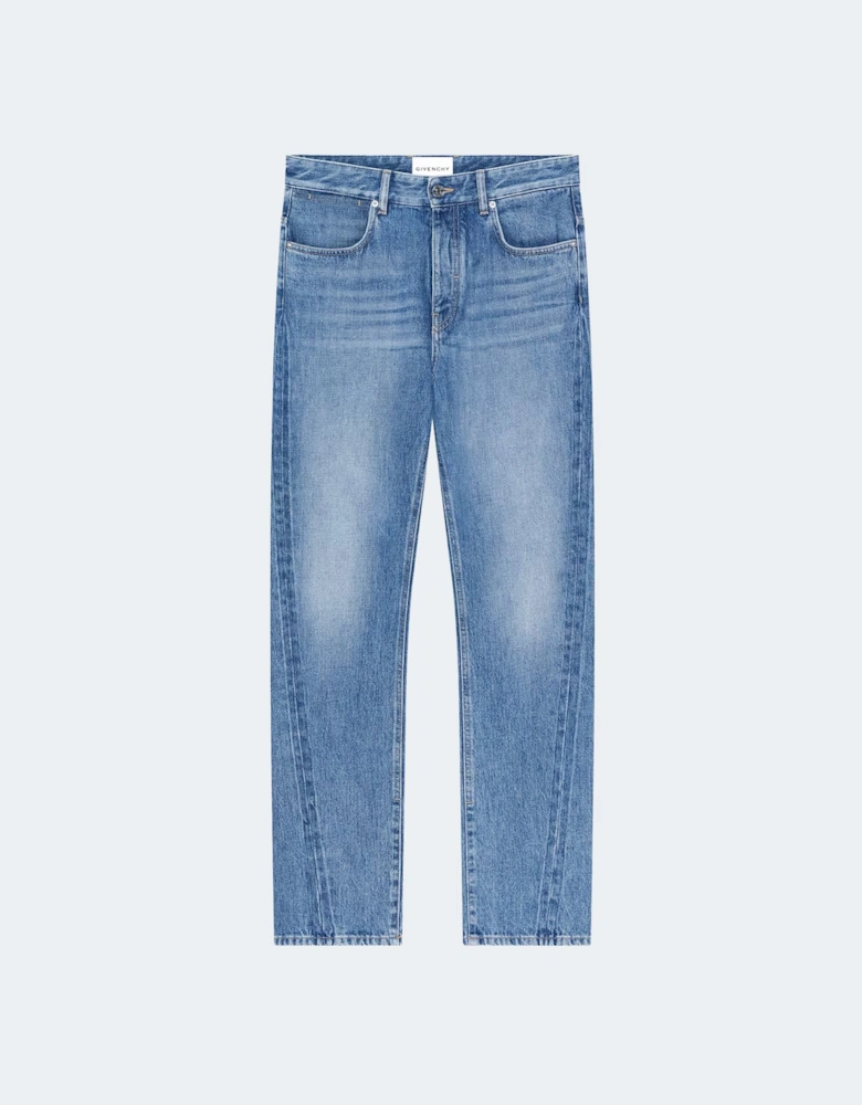 Vintage Wash Jeans Blue