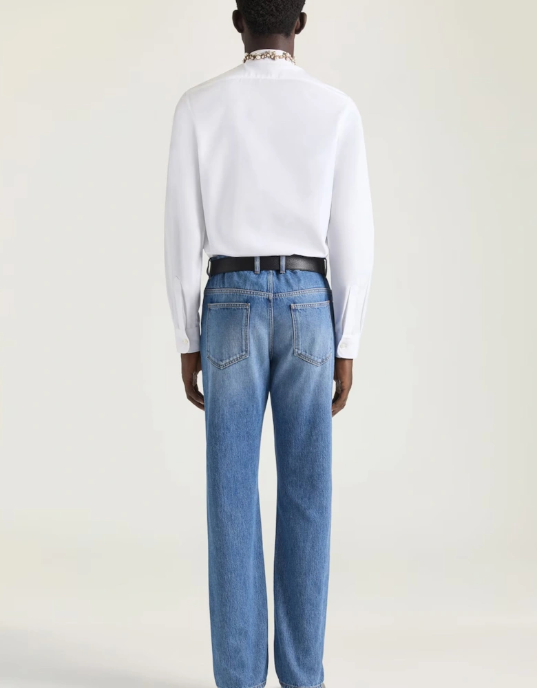 Vintage Wash Jeans Blue