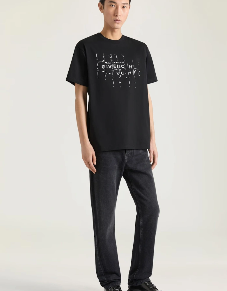 Photo Negative Print T-Shirt Black