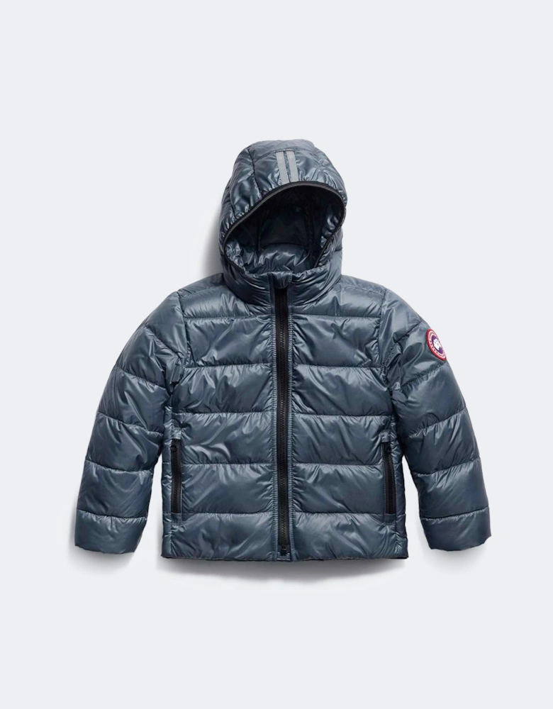 Kids Crofton Hooded Jacket Blue