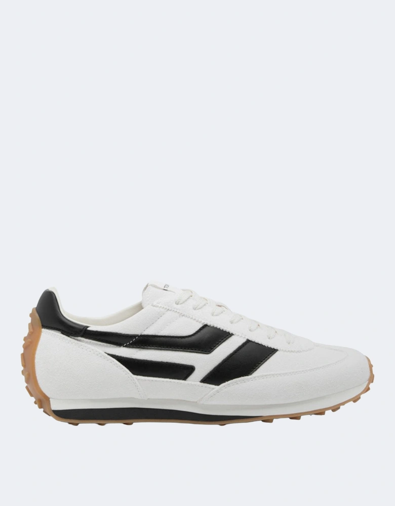 Suede + Tech Fabric Mick Sneakers White