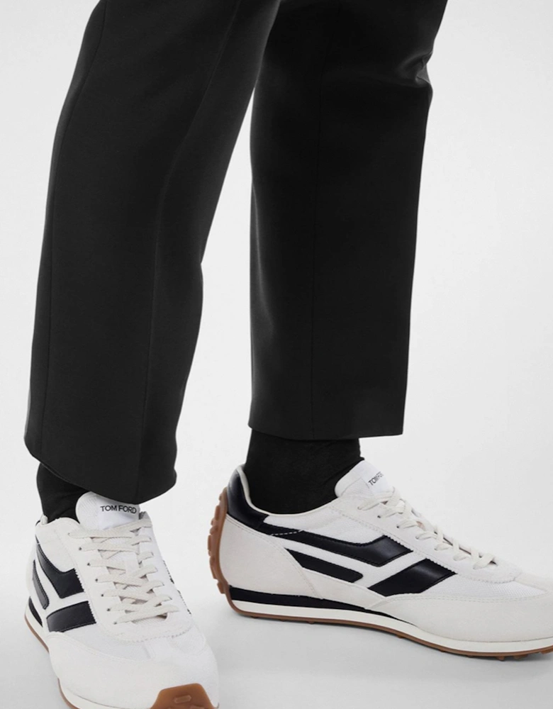 Suede + Tech Fabric Mick Sneakers White