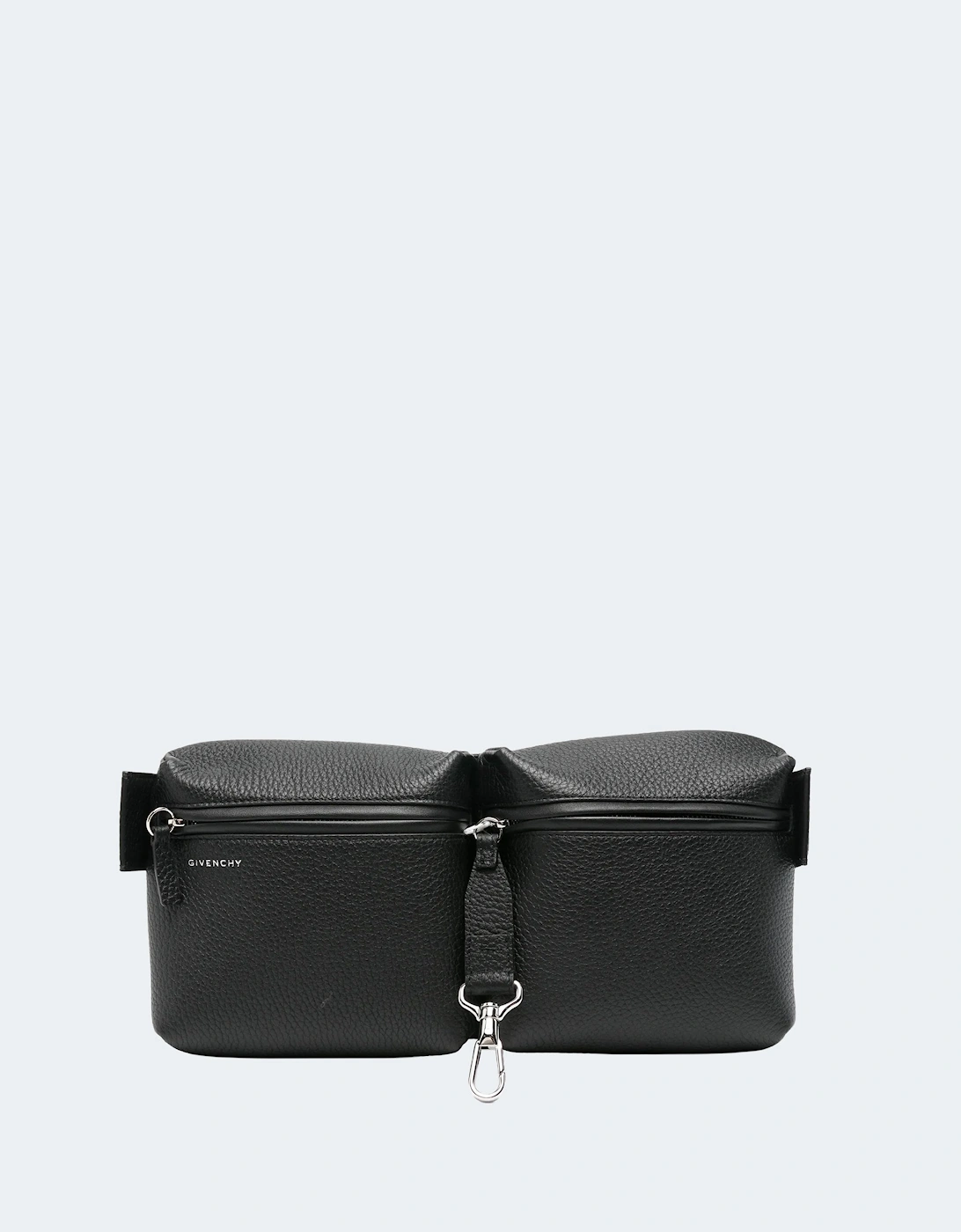 Leather Multipocket Bumbag Black