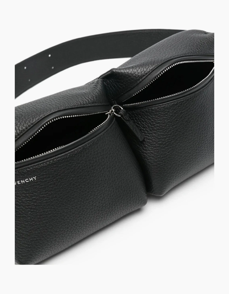 Leather Multipocket Bumbag Black