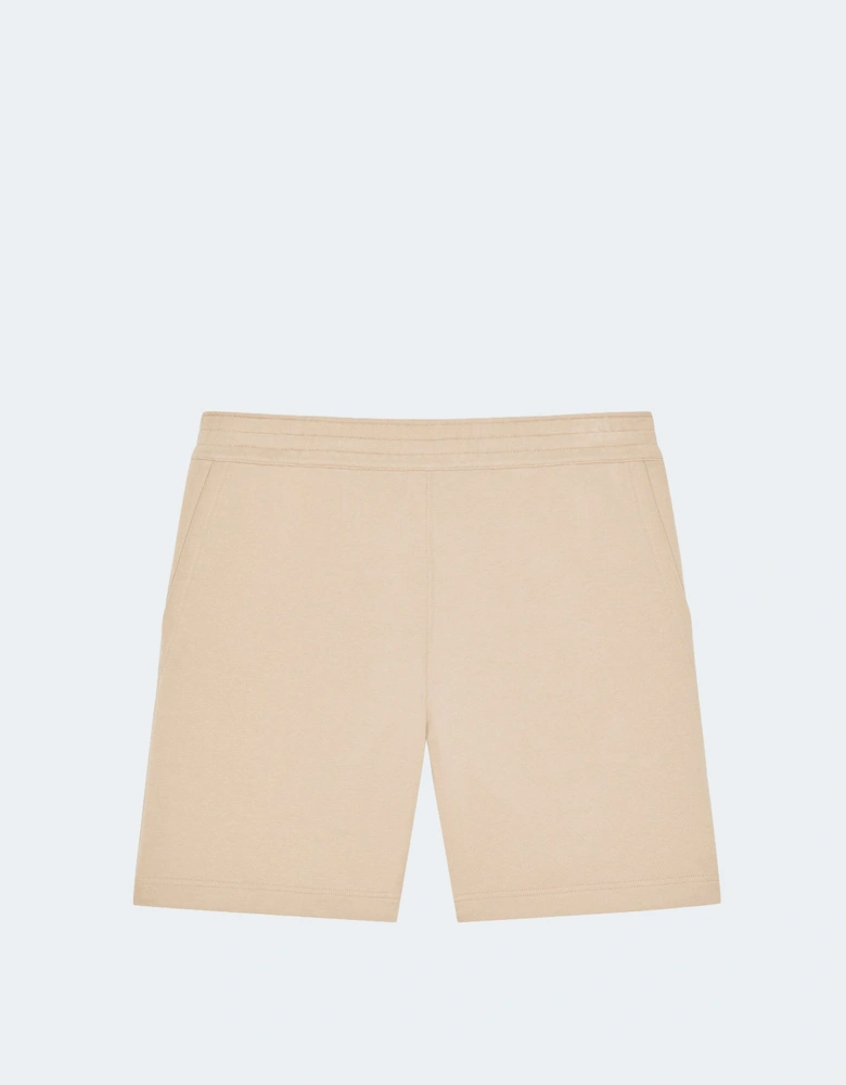 Jersey Gros Detail Shorts Beige