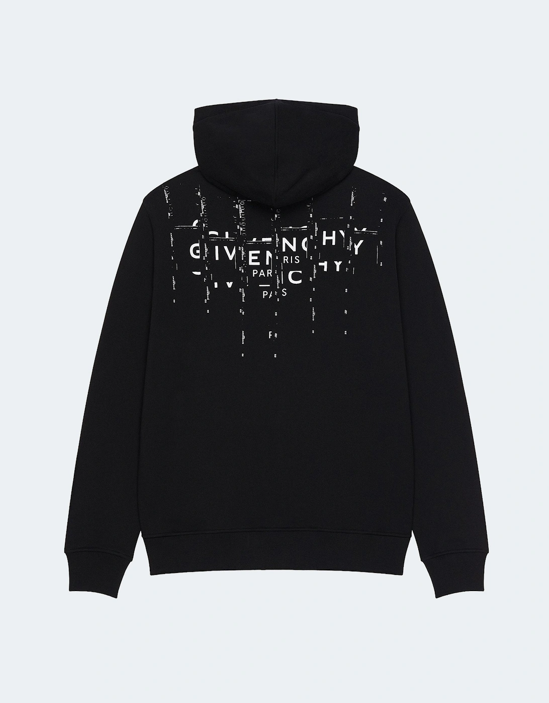 Back Branding Hooded Top Black
