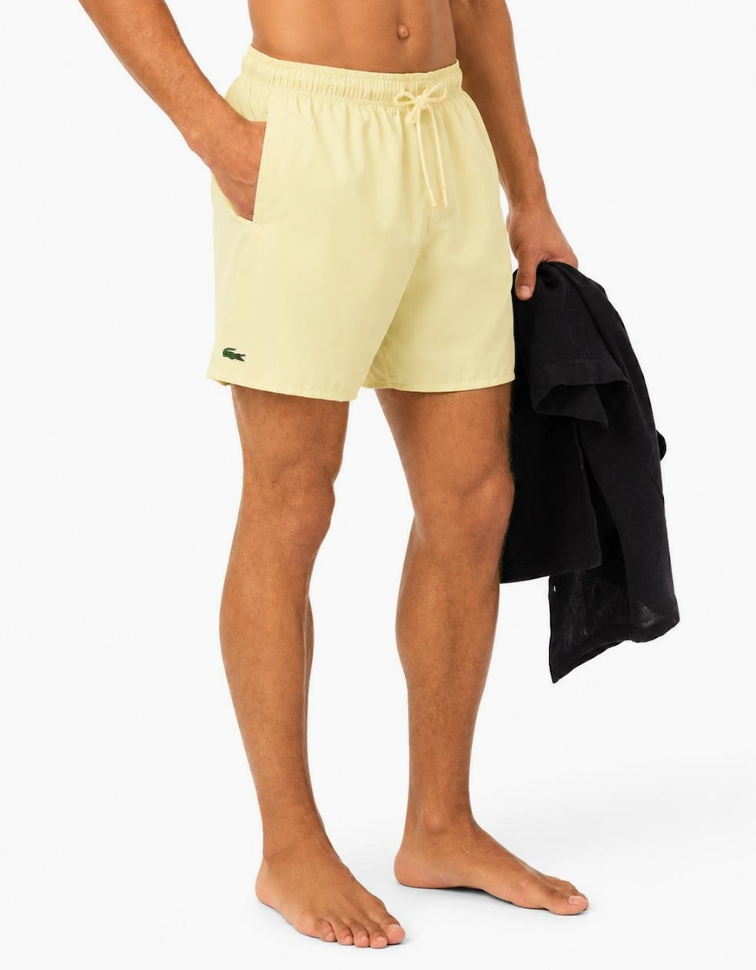 Lacoste Quick-Dry Swim Shorts Yellow/Green