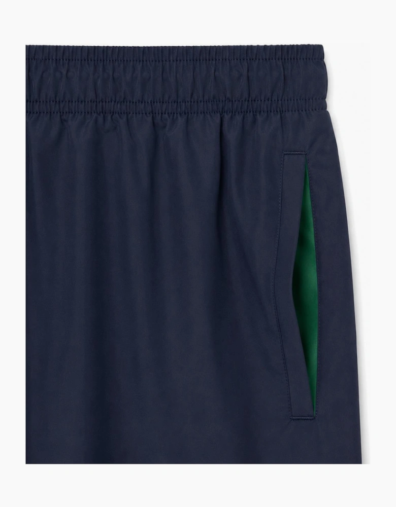 Lacoste Quick-Dry Swim Shorts Navy Blue/Green