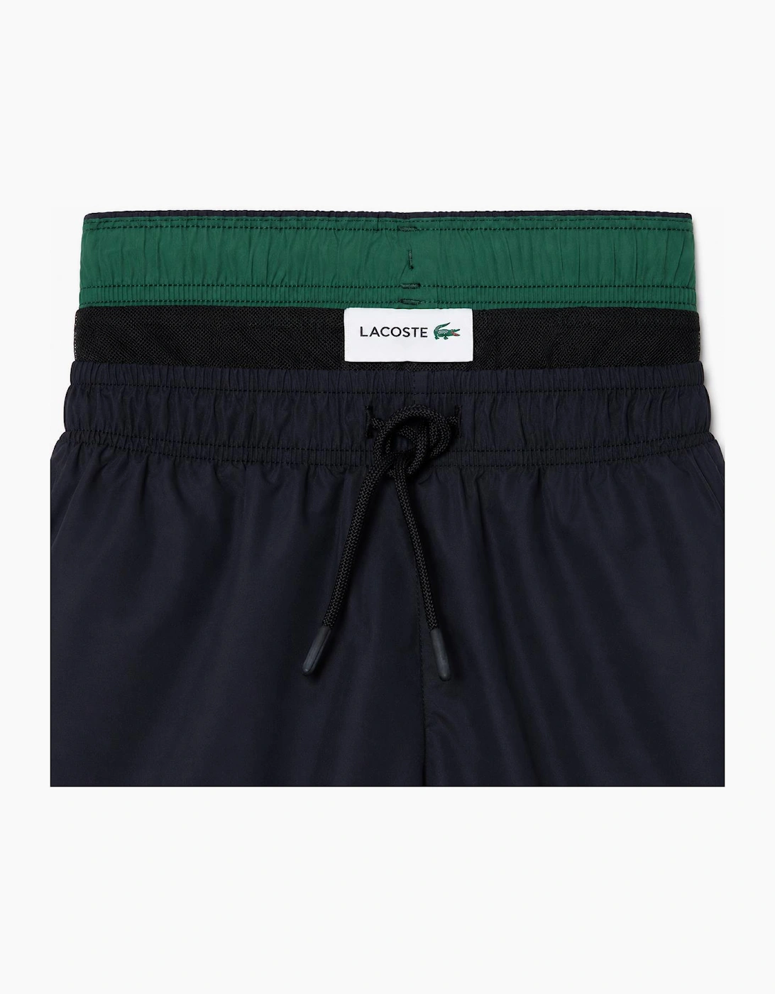 Lacoste Quick-Dry Swim Shorts Black/Green