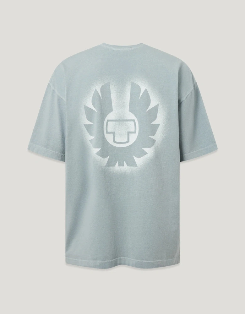 Belstaff Competition Momentum Graphic T-Shirt Mist Blue